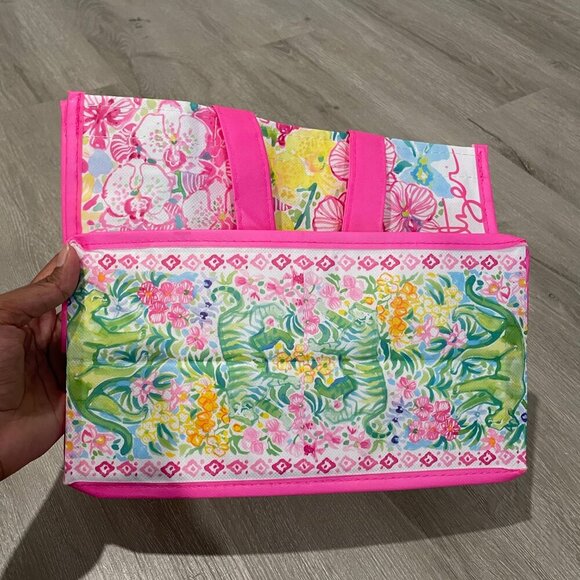 Lily Pulitzer Floral Garden Reusable Tote Bag - Picture 5 of 5